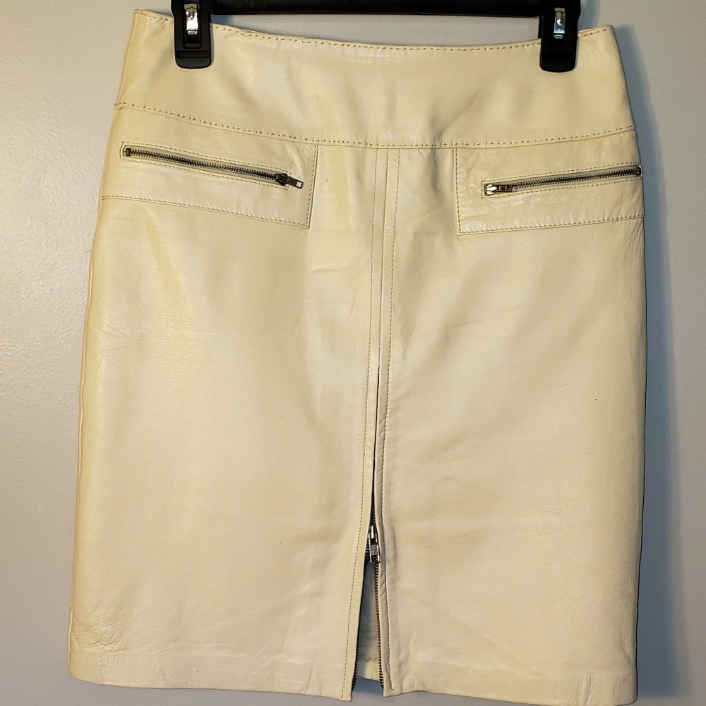 Cache - Genuine Leather Skirt